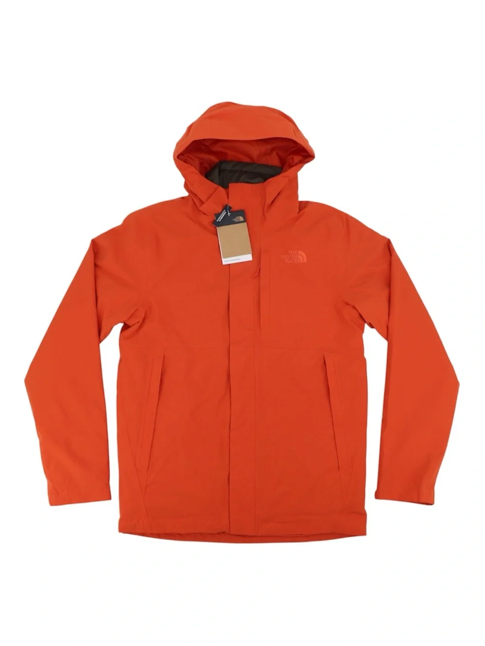 The North Face Men's Small Carto Tri-Climate Jacket Parka Burnt Ochre Green